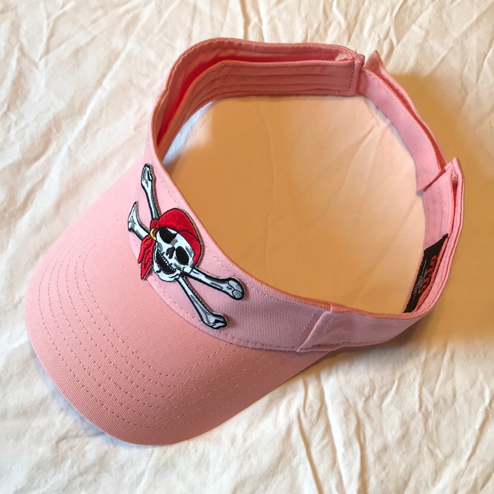 Pink Pirate Visor Hat